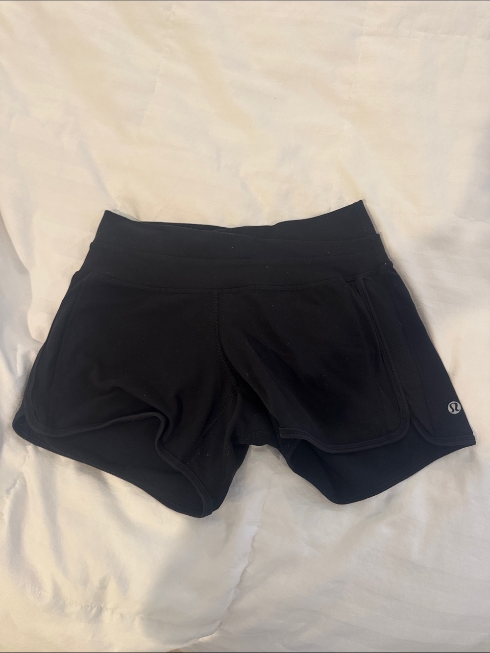 lululemon athletica Black Performance Layered Athletic Shorts